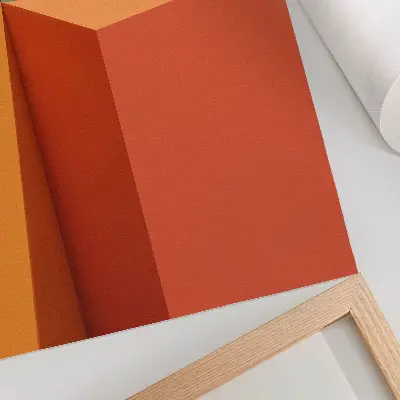 Hållbar väggposter med geometrisk arkitektur i harmoniska färger