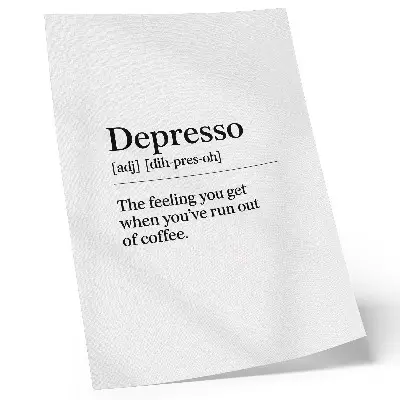 Väggaffisch med definitionen av Depresso