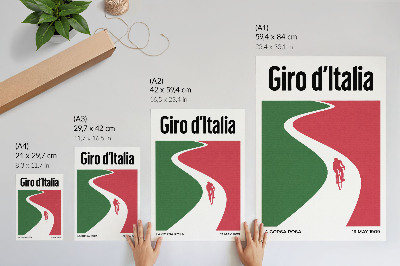 Poster Kontrasterande färger, dynamisk minimalistisk stil