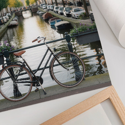 Dekorativ väggaffisch Kanalcykelarkitektur historia fred