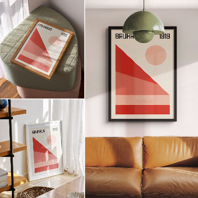 Hållbar väggposter Geometrisk komposition modern minimalism