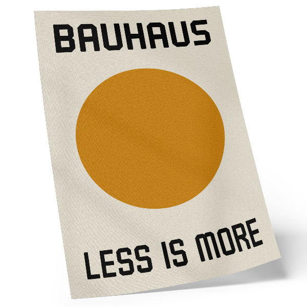 Dekorativ väggaffisch Minimalism cirkel Bauhaus grädde bakgrund