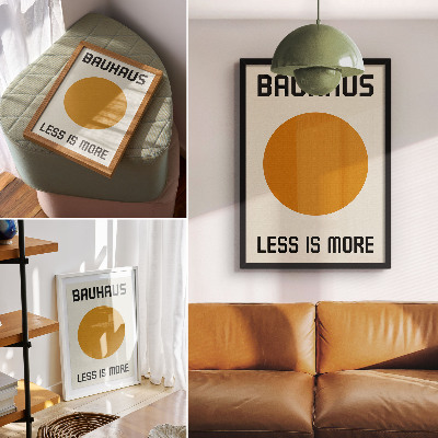 Dekorativ väggaffisch Minimalism cirkel Bauhaus grädde bakgrund
