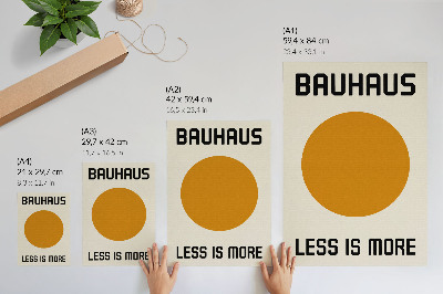 Dekorativ väggaffisch Minimalism cirkel Bauhaus grädde bakgrund