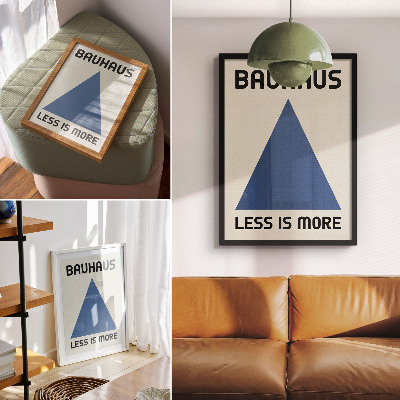 Affisch Bauhaus-stilen domineras av geometrisk enkelhet