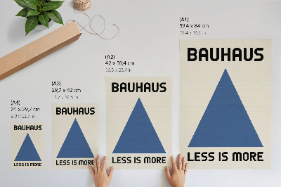 Affisch Bauhaus-stilen domineras av geometrisk enkelhet