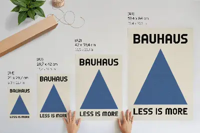 Bauhaus-affisch geometrisk enkelhet