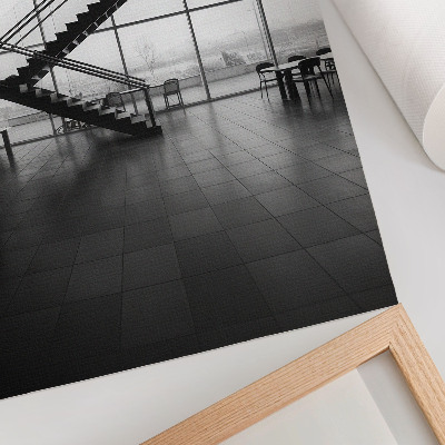Hållbar väggposter Modern trappor geometrisk elegans