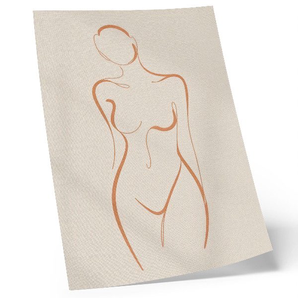 Poster Minimalistisk kvinna disposition komposition elegans