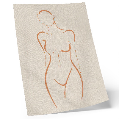 Poster Minimalistisk kvinna disposition komposition elegans