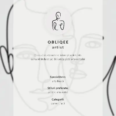 Poster minimalistisk komposition av kvinnlig kontur med elegans