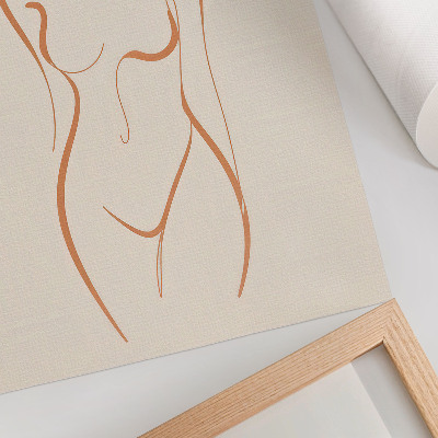 Poster Minimalistisk kvinna disposition komposition elegans
