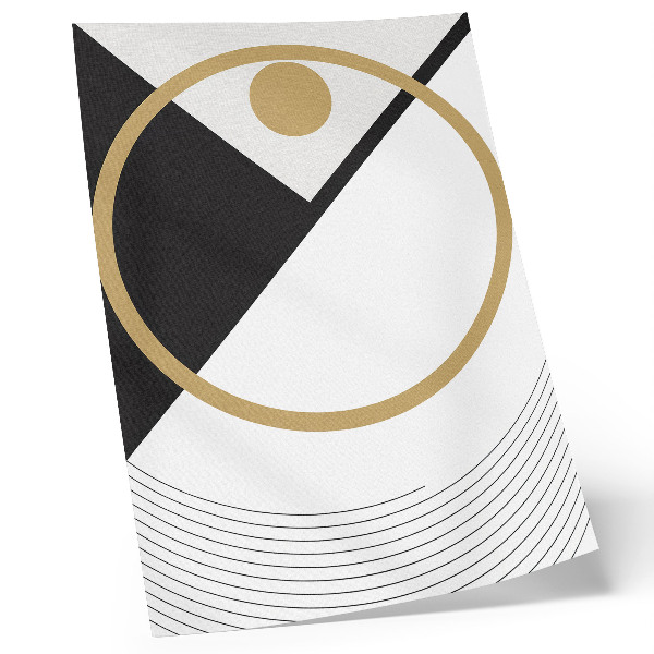 Hållbar väggposter Geometriskt mönster, kontrasterande färger, modern stil