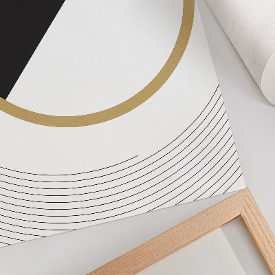 Hållbar väggposter Geometriskt mönster, kontrasterande färger, modern stil