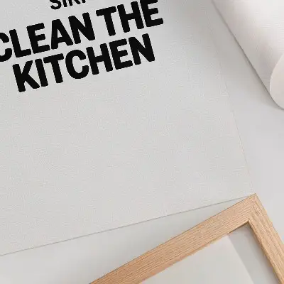 Väggaffisch minimalistiskt motiv med kontrastrik text