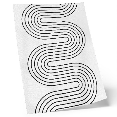 Poster Kontrasterande linjer abstrakt mönster modernitet