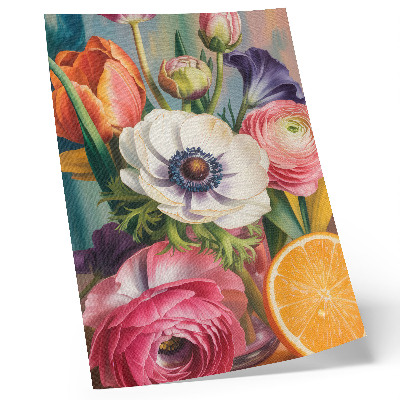 Poster Blommor fulla av liv och färg utan kommatecken