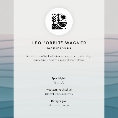 Affisch Moderna vinylskivor gul turkos
