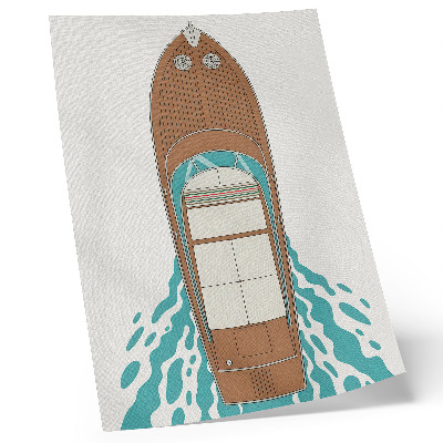 Dekorativ väggaffisch En yachts elegans, linjer, symmetri, minimalism
