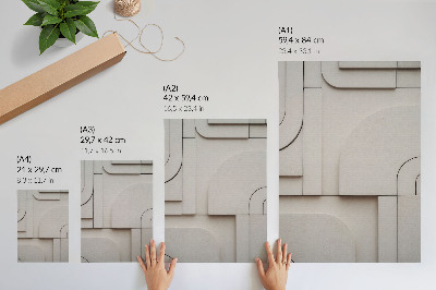 Poster Geometriska former modern komposition elegans