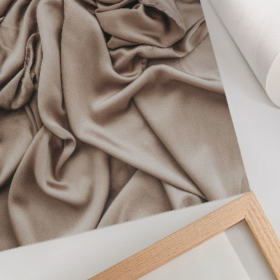 Affisch Beige material, fina veck, mysig atmosfär