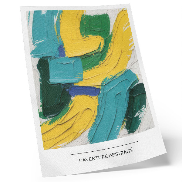 Poster Energiska färger, dynamisk abstraktion