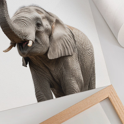 Hållbar väggposter Elefant med en bubbla modernitet humor mildhet