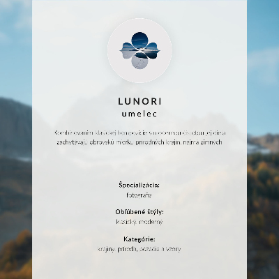 Dekorativ väggaffisch Bergsutsikt, spegelbild, lugnt vatten