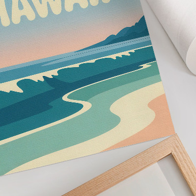 Affisch Modern typografi naturlandskap stränder