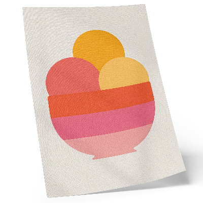 Affisch Livfulla cirklar i en skål, minimalistisk stil