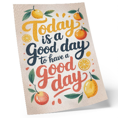 Poster Färgglada citrusbokstäver i modern stil