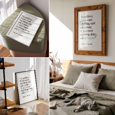 Dekorativ väggaffisch Minimalistiskt citat som motiverar enkelhet och inspiration