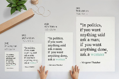 Dekorativ väggaffisch Minimalistiskt citat som motiverar enkelhet och inspiration