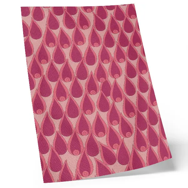 Affisch rosa droppar med upprepat dynamiskt mönster