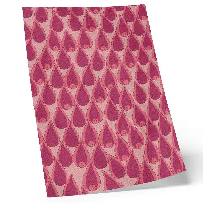 Affisch rosa droppar med upprepat dynamiskt mönster