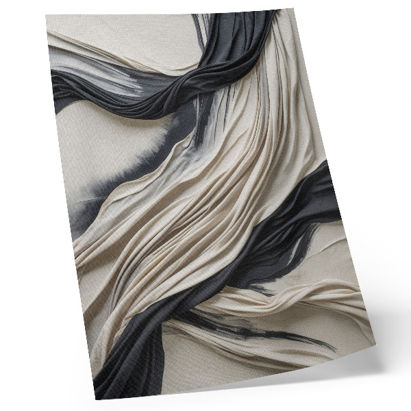 Poster Böljande tyg böljar modern elegans