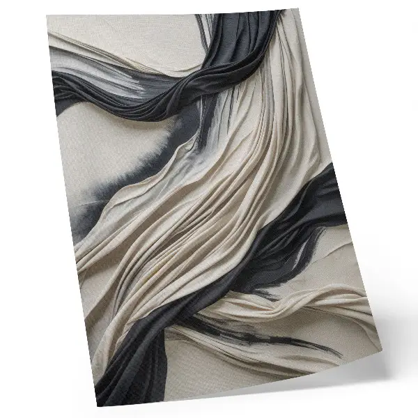 Poster böljande tyg med modern elegans