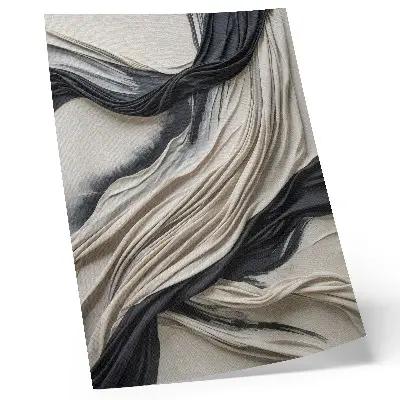 Poster böljande tyg med modern elegans
