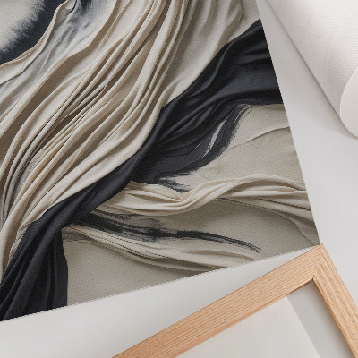 Poster Böljande tyg böljar modern elegans