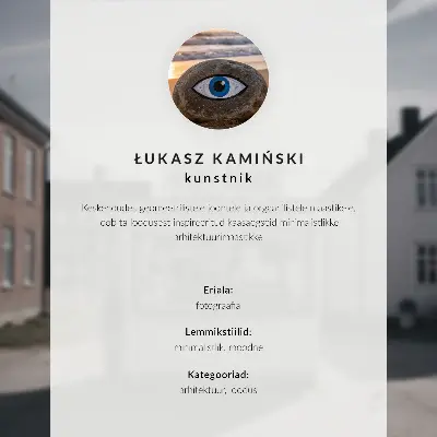 Affisch idylliska ljusa byggnader i en träkiosk