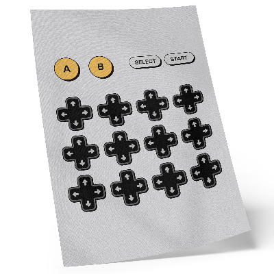 Hållbar väggposter Spelkontroll minimalism retro modernitet