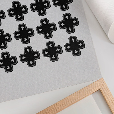 Hållbar väggposter Spelkontroll minimalism retro modernitet