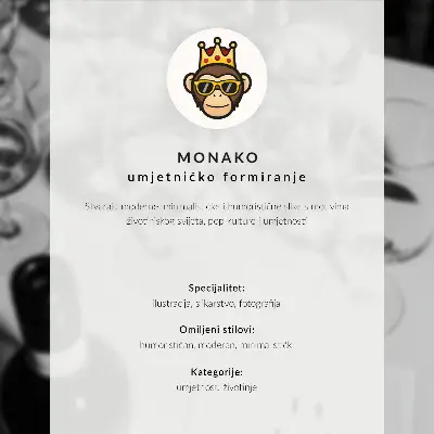 Dekorativ väggaffisch med motiv av en söt hund i dynamiska färger och djärva kontraster