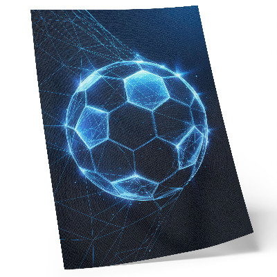 Hållbar väggposter Digitala boll geometriska linjer och ljus