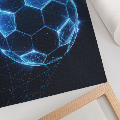 Hållbar väggposter Digitala boll geometriska linjer och ljus