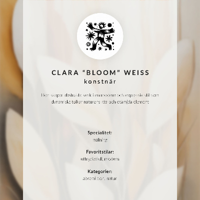 Hållbar väggposter Blå penseldrag kontrasterar modernt