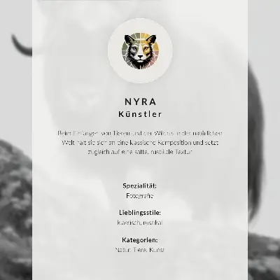 Affisch hästporträtt med minimalistisk och naturlig elegans