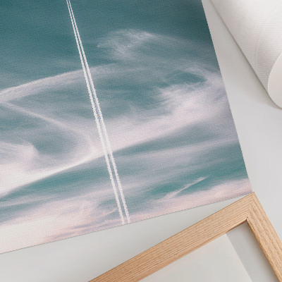 Hållbar väggposter Blå himmelstrimmor frihetsinspiration