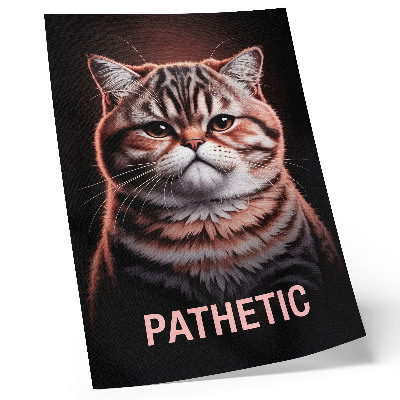 Poster Porträtt av en katt med distinkt päls och djup blick