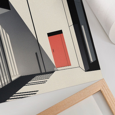 Affisch Minimalistisk geometrisk arkitekturkontrast